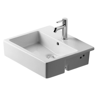 Halbeinbaubecken Duravit VERO 031455-00.1 weiss WonderGliss