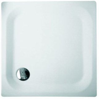 Brausetasse Stahl-Email, Rechteck Bette EXTRAFLACH 5820-000 800x800x65 mm, weiss