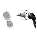 Adapter-Stecker T12-CEE7/7, 230 V   Stecker 3-pol...