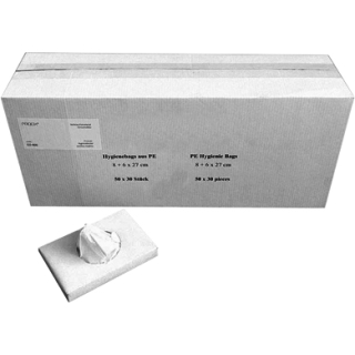 Hygienebeutel DIAMANT KLAR CO-400 PE, Krt. à 50 Stk Schachteln