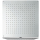 Teller-Kopfbrause DIAMANT FLORA PLUS PD363 Rechteck, chrom, Anschluss 1/2IG