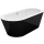 2740-350 Oval-Badewanne Stahl-Email STARLET OVAL SILHOUETTE 1850x850x420 mm, weiss/schwarz