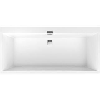 Badewanne Quaryl, Rechteck V&B SQUARO EDGE 12 UBQ180SQE2DV-01 1800x800 mm, weiß alpin