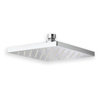 Teller-Kopfbrause DIAMANT QUADRI PD016 Rechteck, schwarz matt, Ansch. 1/2IG