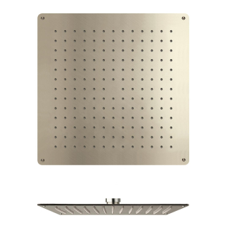 Teller-Kopfbrause DIAMANT FLORA PLUS PD362 Rechteck, Edelstahl, Anschluss 1/2IG