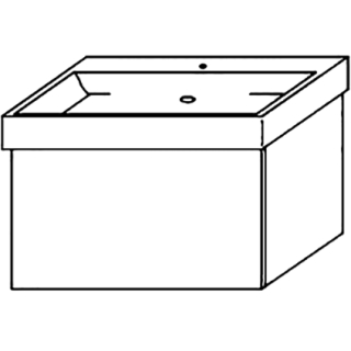 Waschtischunterschrank DIAMANT ALVA ZER751A B 720 mm, H 460 mm, T 485 mm,