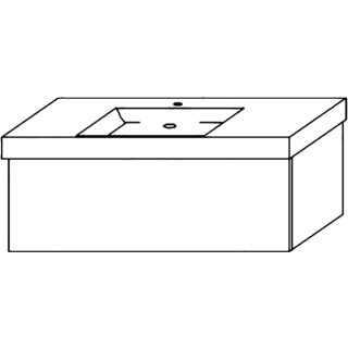 Waschtischunterschrank DIAMANT ALVA ZERDO1251A B 1200 mm, H 460 mm, T 485 mm,