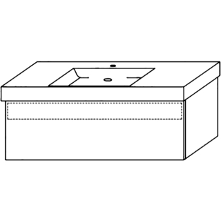 Waschtischunterschrank DIAMANT ALVA ZERDO1251AE B 1200 mm, H 460 mm, T 485 mm,