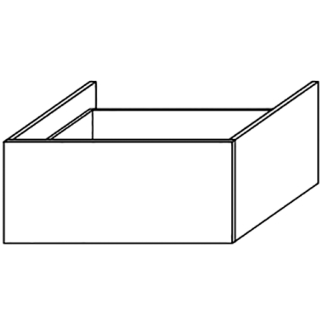 Waschtischunterschrank DIAMANT FLORA WU351LPL B 350 mm, H 267 mm, T 550 mm,