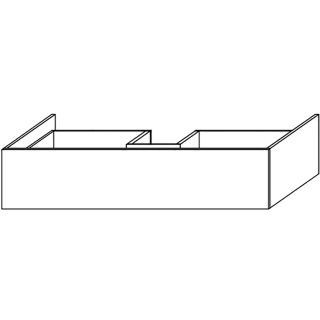 Waschtischunterschrank DIAMANT FLORA WUM1LWT B/T variable, H 267 mm