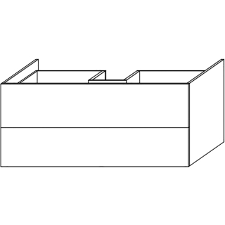 Waschtischunterschrank DIAMANT FLORA WU1202LWT B 1200 mm, H 530 mm, T 550 mm,