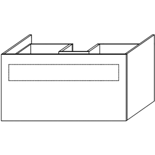 Waschtischunterschrank DIAMANT FLORA WUM1AEWT B/T variable, H 530 mm