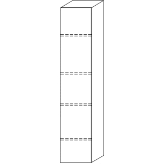 Hochschrank DIAMANT FLORA HS301 B 300 mm, H 1747 mm, T 323 mm,