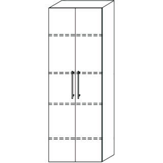 Hochschrank DIAMANT FLORA DFHS502 B 500 mm, H 1747 mm, T 323 mm,