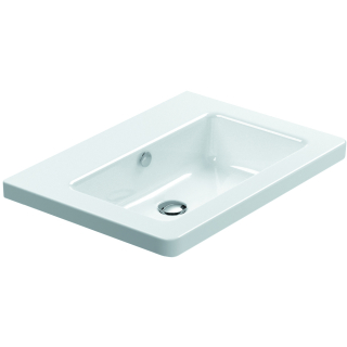 Waschtisch Optima X 67OPXOH weiss CATAglaze, 670 x 480 mm