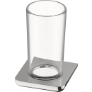 Glashalter SMARAGD LIV BA58111 chrom, Glas klar,...