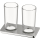 Doppelglashalter SMARAGD LIV BA58115 chrom, Glas klar, Ausladung 90 mm