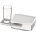 Glashalter mit Feuchttuch-/Utensilienbox SMARAGD LIV BA58203 chrom, Glas klar, Ausladung 132 mm