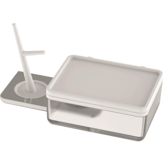 Schmuckbaum m. Feuchttuch-/Utensilienbox SMARAGD LIV BA58306 weiss, Ausladung 132 mm