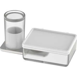Hygiene-/Utensilienbox mit SMARAGD LIV BA58406 Feuchttuchbox/Utensilienbox , weiss