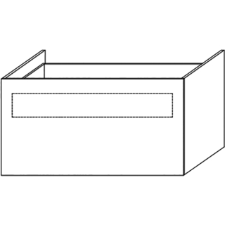 Waschtischunterschrank DIAMANT FLORA WU301AEPL B 300 mm, H 530 mm, T 550 mm,