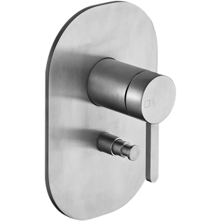 Sichtteil Wannenmischer DIAMANT UNI-X UX689 Edelstahl, mit Umsteller