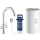 Spültischmischer m. Single-Boiler Grohe RED DUO  chrom, mit Boiler M-Size