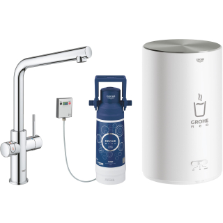 Spültischmischer m. Boiler Grohe RED DUO  chrom, mit Boiler M-Size