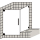 Tür 1-flg. m. Seitenwand DIAMANT ALVA neben BW, 800x800x2000 mm