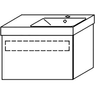 Waschtischunterschrank DIAMANT ALVA B 710 mm, H 460 mm, T 484 mm,