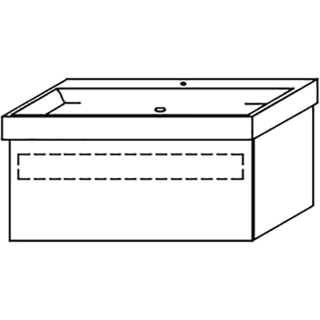 Waschtischunterschrank DIAMANT ALVA B 960 mm, H 460 mm, T 484 mm,