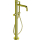 SMARAGD TRICOLORE VERDE Stand-Wannenmischer komplett, gelb gold, bodenstehend, TV189