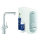 Starter Kit m. Spültischmischer F.Grohe BLUE HOME chrom, druckfest, L-Auslauf