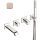 DIAMANT ITALY Wannenmischer UP chrom, Griffe Crema nu. samtig, IT102