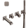 DIAMANT ITALY Wannenmischer UP chrom schwarz gl., Gr. Quarzit samtig, IT102