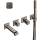 DIAMANT ITALY Wannenmischer UP chrom schwarz geb., Gr. Graphit gl., IT102