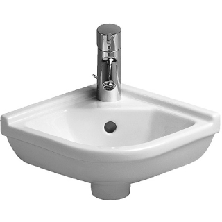 Eck-Handwaschbecken Duravit STARCK 3 0752.44-000 430x380 mm, weiss