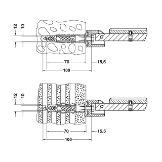 Befestigungs-Set Keuco 34990.000100 PLAN Nr.1/Nr.4 zu Plan barrierefrei