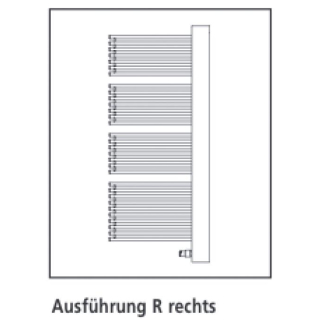 Design-Wärmekörper DIAMANT CREDO-HALF CHV1A1000452R2K H 1086 mm, B 460 mm, weiss