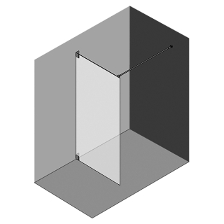 Seitenwand ProCasa Cinque rahmenlos