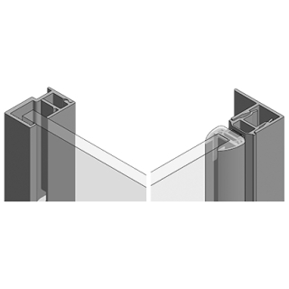 Wandeinbauprofil-Set ProCasa Cinque, rahmenlos Plus