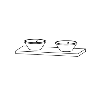 Waschtischelement Vanity-Bocco