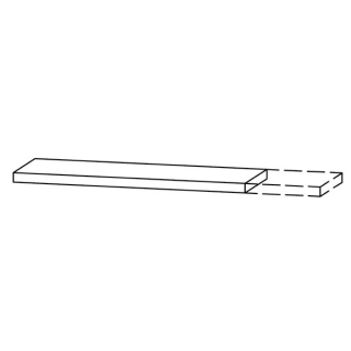 Ablage/Tablar 151-200 x 40-55,5 x 5 cm