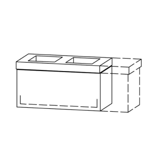 Unterbau Vanity-Keramik Pasofino