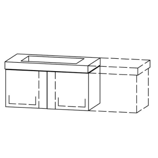 Unterbau Vanity-Keramik Pasofino