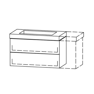 Unterbau Vanity-Keramik Pasofino