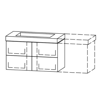 Unterbau Vanity-Keramik Pasofino