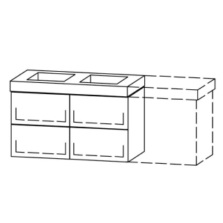 Unterbau Vanity-Keramik Pasofino