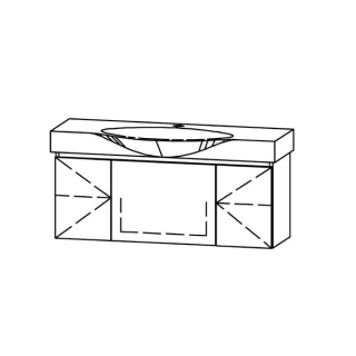 Unterbau Vanity-Palace Style 120