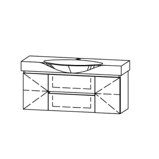 Unterbau Vanity-Palace Style 120